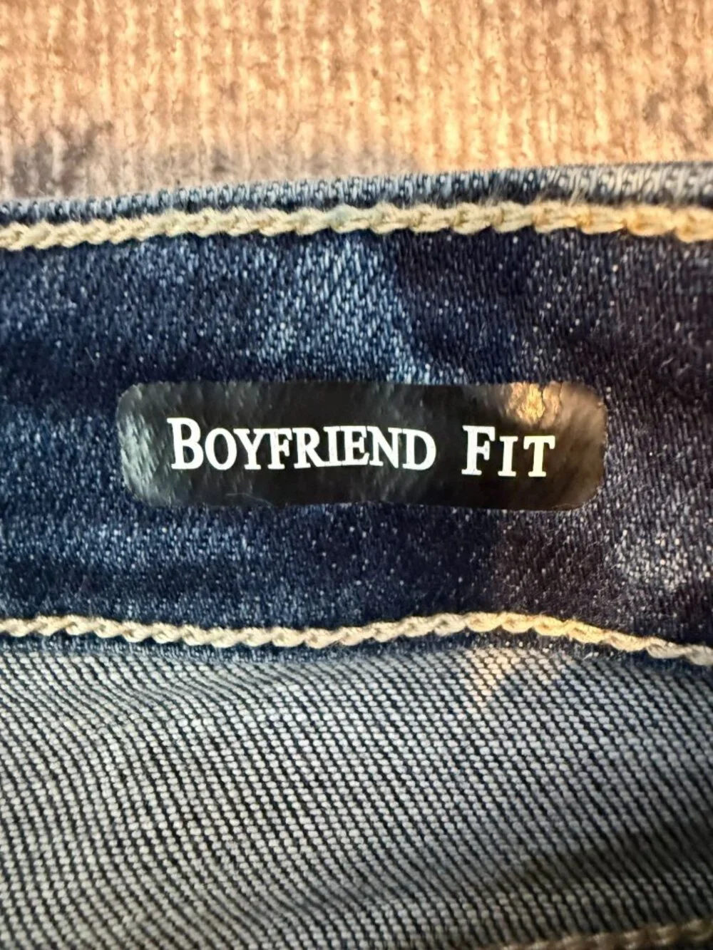 Judy Blue Boyfriend Fit Medium Wash Distressed Mid Rise Jeans 3/26 Stretch Boho